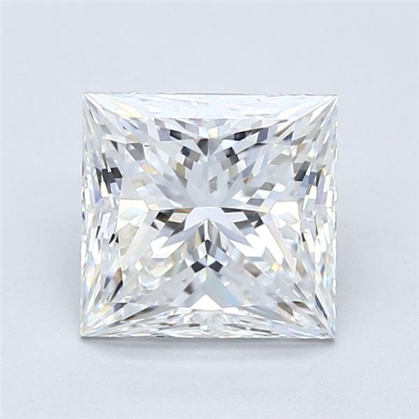 2.01ct D VS2 Rare Carat Ideal Cut Princess Diamond