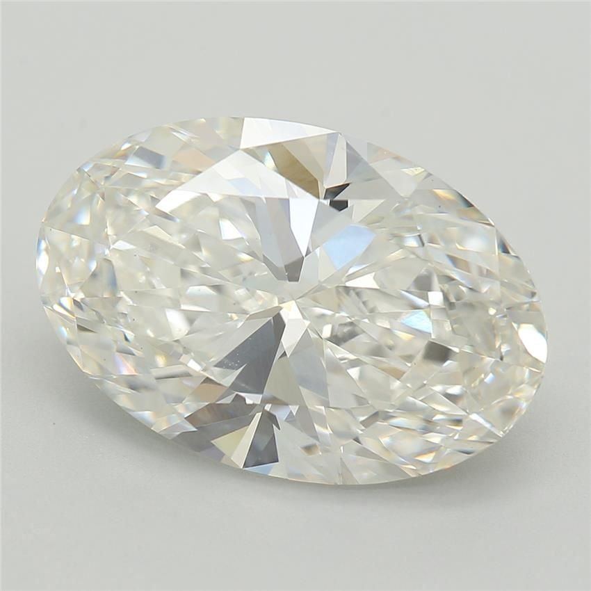 4.06ct F VVS2 Rare Carat Ideal Cut Oval Lab Grown Diamond