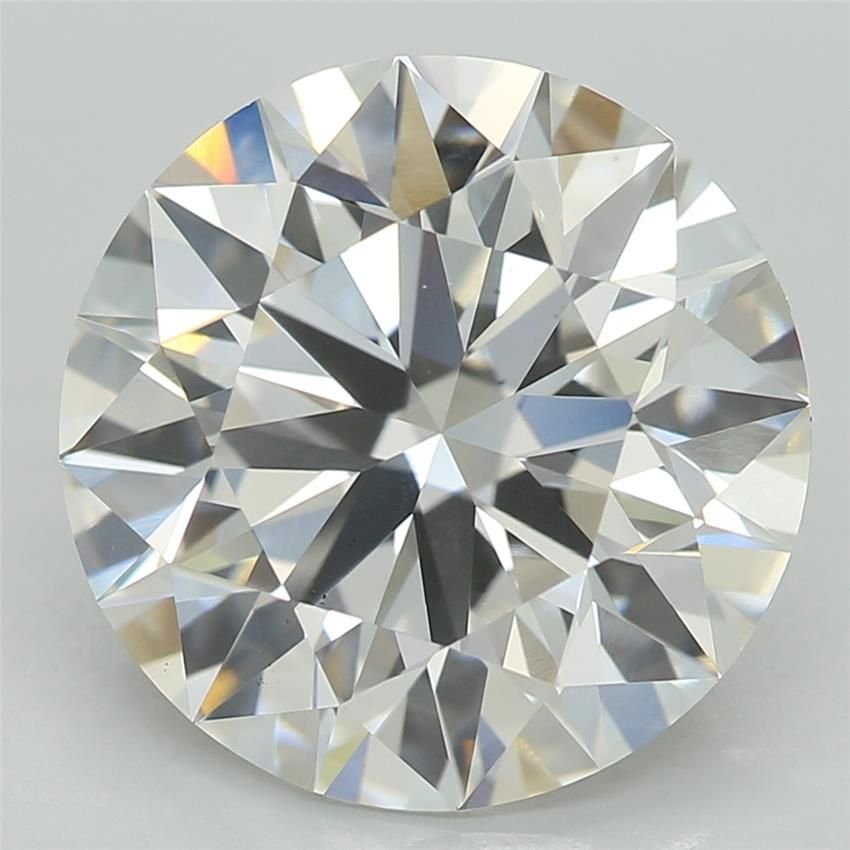 3.70ct F VS2 Rare Carat Ideal Cut Round Lab Grown Diamond