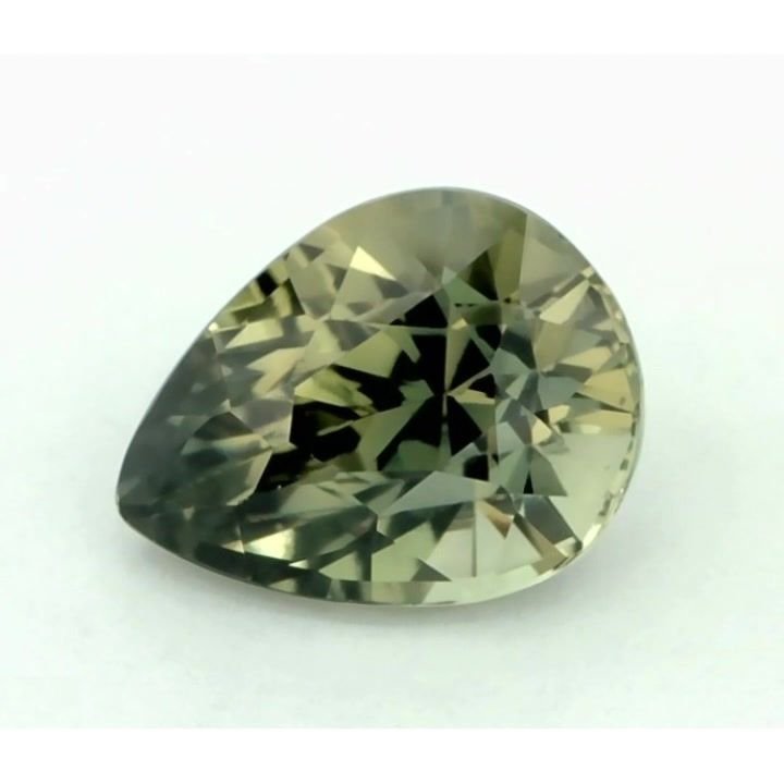 1.40 Carat Green Pear Sapphire