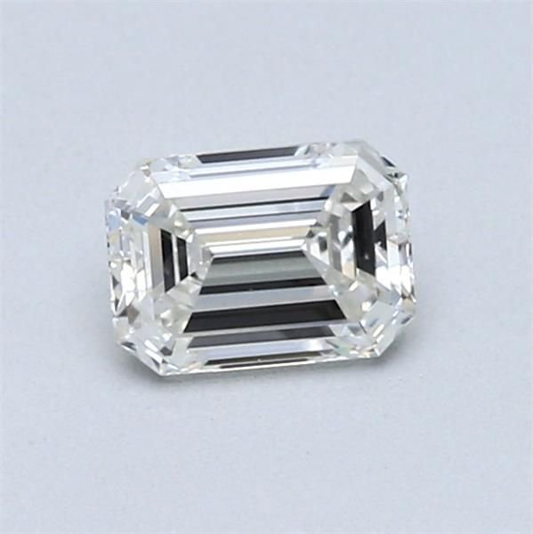 0.54ct H VS2 Rare Carat Ideal Cut Emerald Diamond