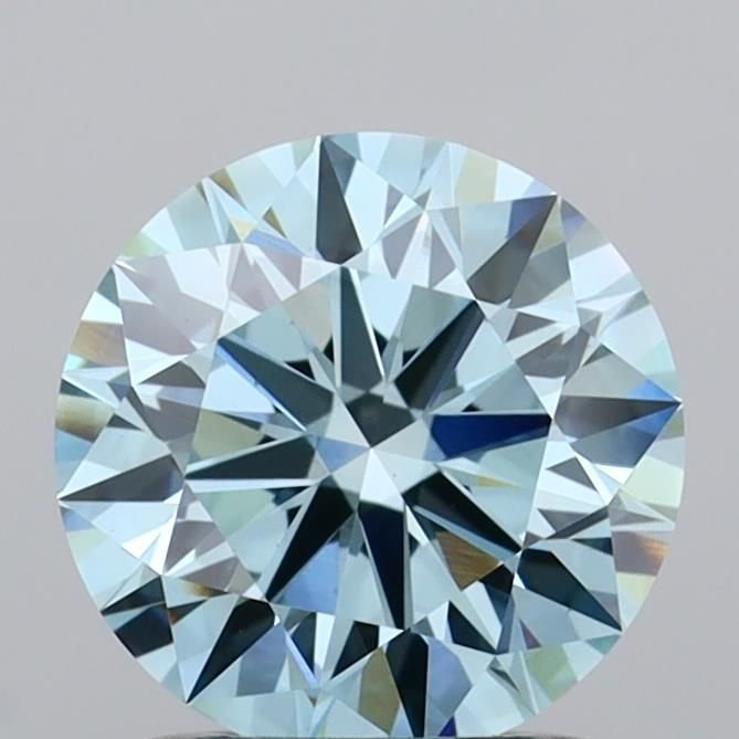 1.51 Ct. Fancy Vivid Blue Round Lab Diamond