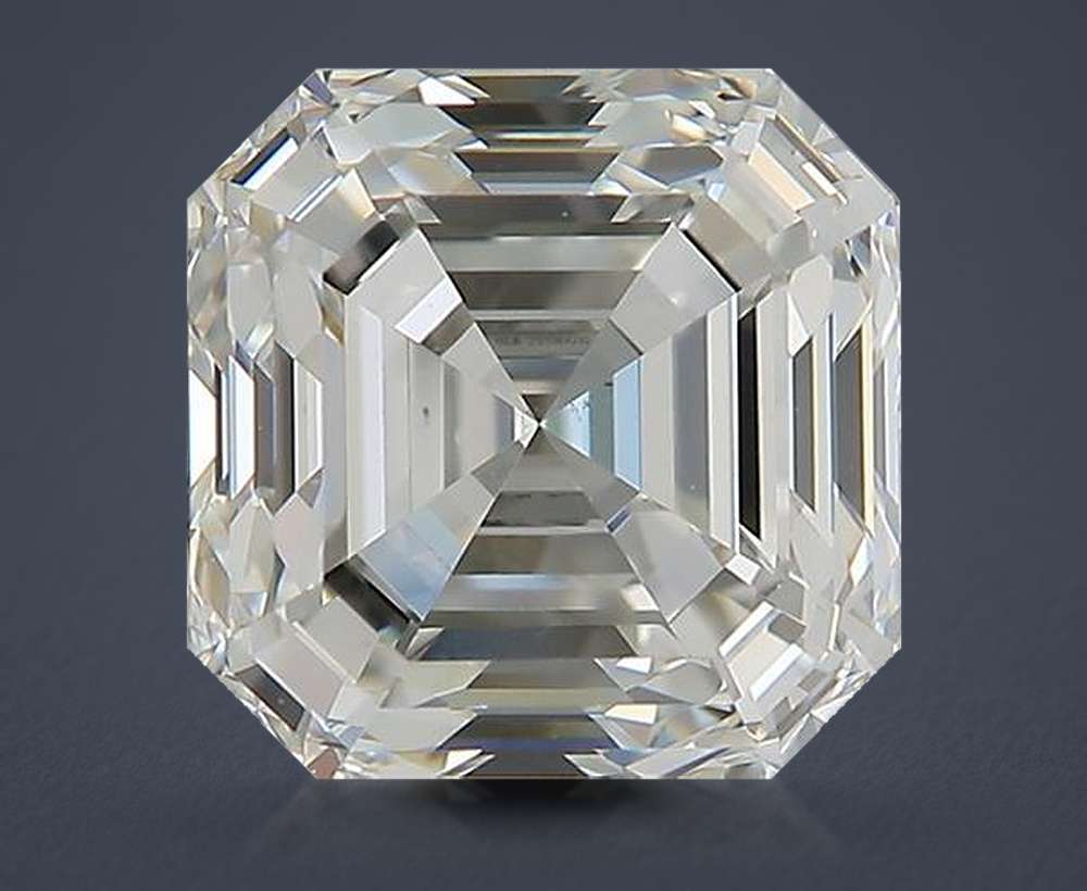 3.02 Carat Asscher Natural Diamond