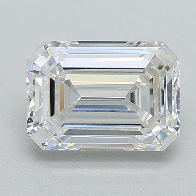 3.10ct G VVS2 Rare Carat Ideal Cut Emerald Lab Grown Diamond