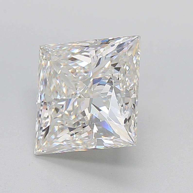 4.05ct G VS2 Rare Carat Ideal Cut Princess Lab Grown Diamond