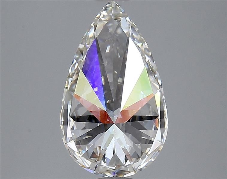 2.76ct H VS2 Rare Carat Ideal Cut Pear Lab Grown Diamond