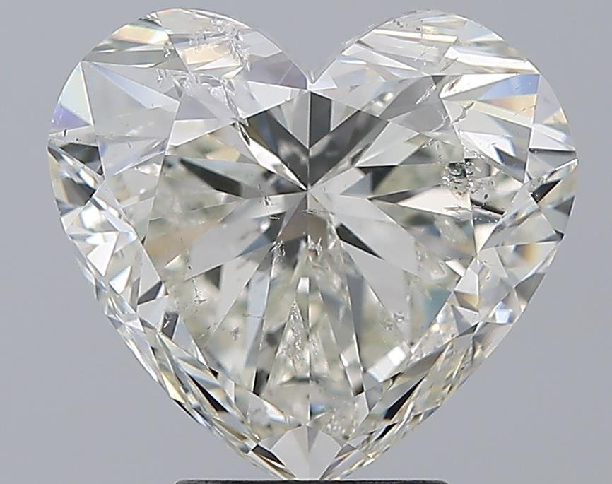 5.01ct I SI2 Rare Carat Ideal Cut Heart Diamond