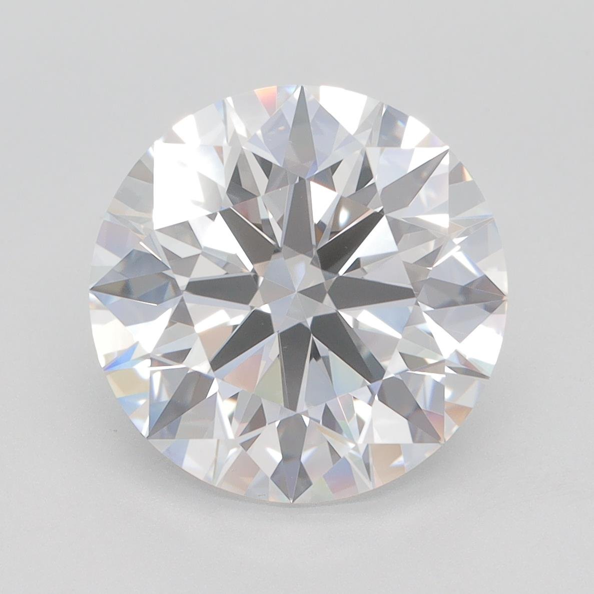 5.03ct G VVS2 Rare Carat Ideal Cut Round Lab Grown Diamond