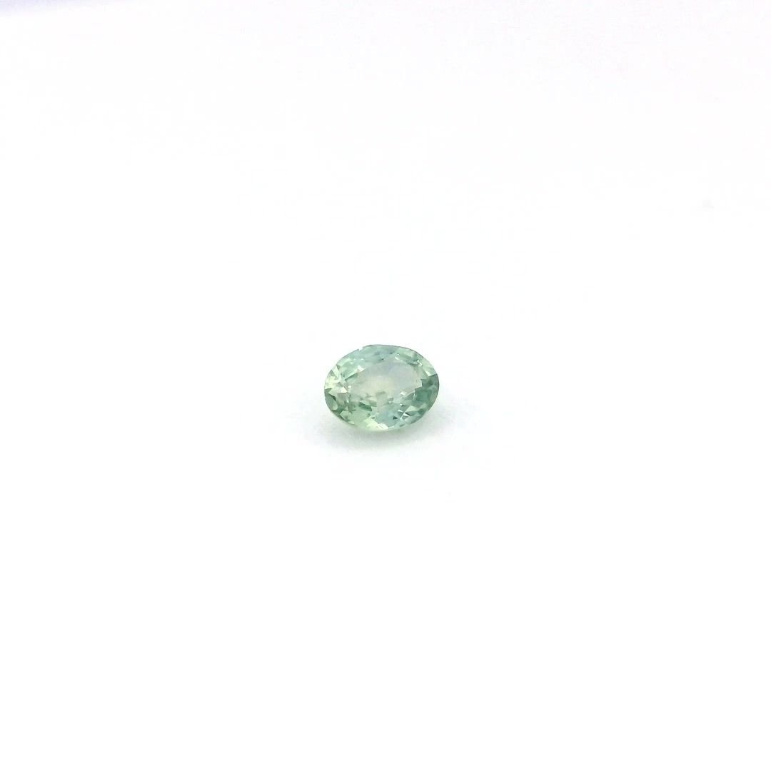 0.27 Carat Green Oval Sapphire