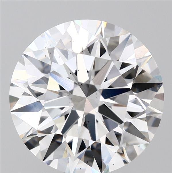 2.45ct F SI1 Rare Carat Ideal Cut Round Lab Grown Diamond