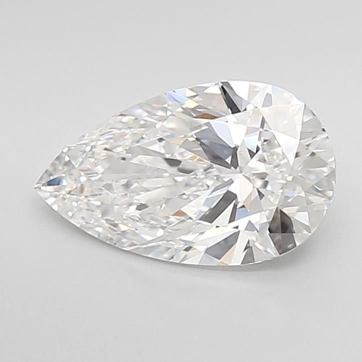 2.06ct E VS1 Rare Carat Ideal Cut Pear Lab Grown Diamond