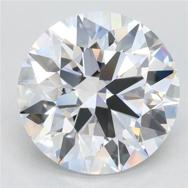 3.66ct D VVS2 Rare Carat Ideal Cut Round Lab Grown Diamond