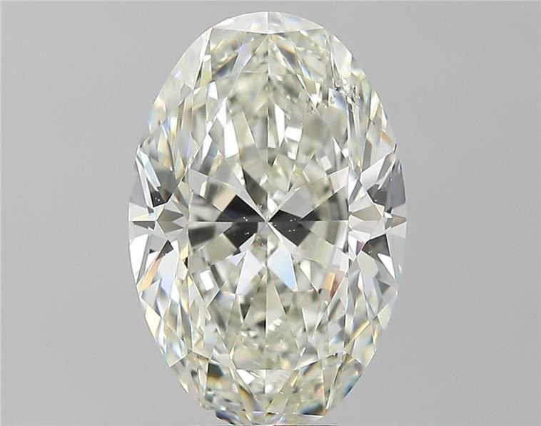 5.02ct K SI1 Rare Carat Ideal Cut Oval Diamond