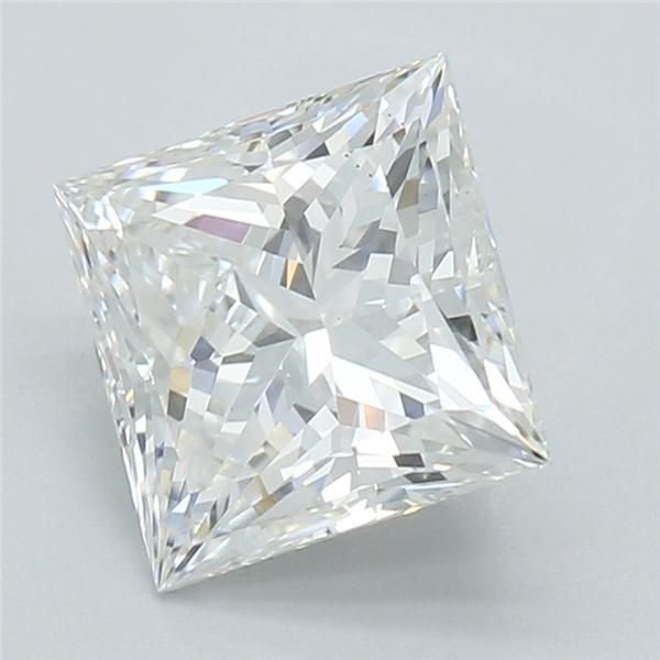 1.25ct F VS2 Rare Carat Ideal Cut Princess Lab Grown Diamond