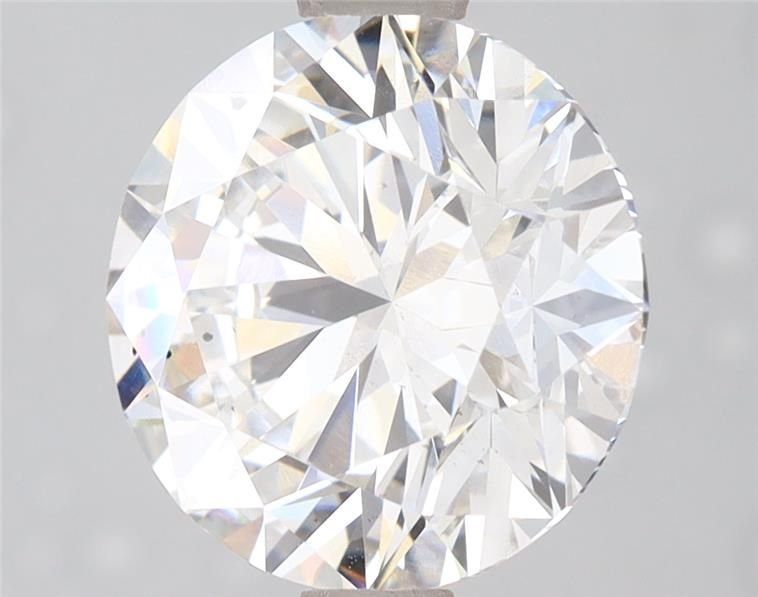 3.42ct F SI1 Rare Carat Ideal Cut Round Lab Grown Diamond