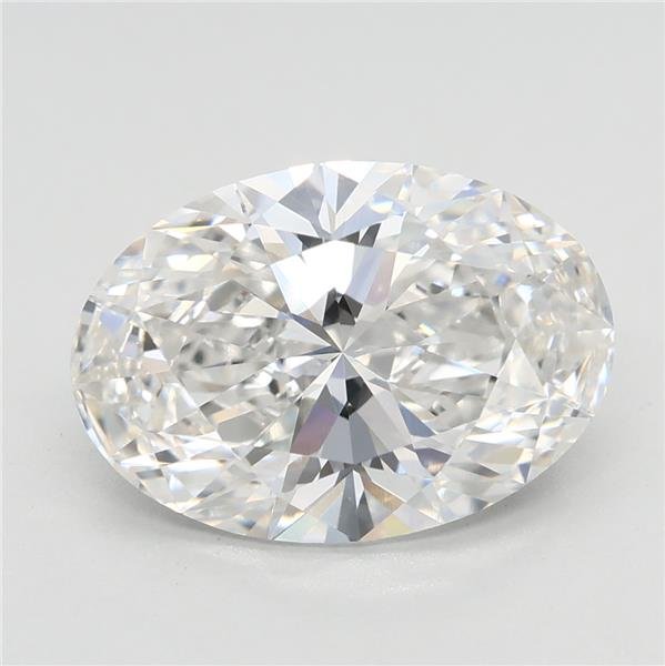 3.05ct F VVS2 Rare Carat Ideal Cut Oval Lab Grown Diamond