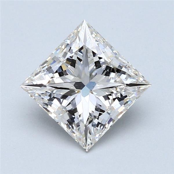 2.17ct H VS1 Rare Carat Ideal Cut Princess Lab Grown Diamond