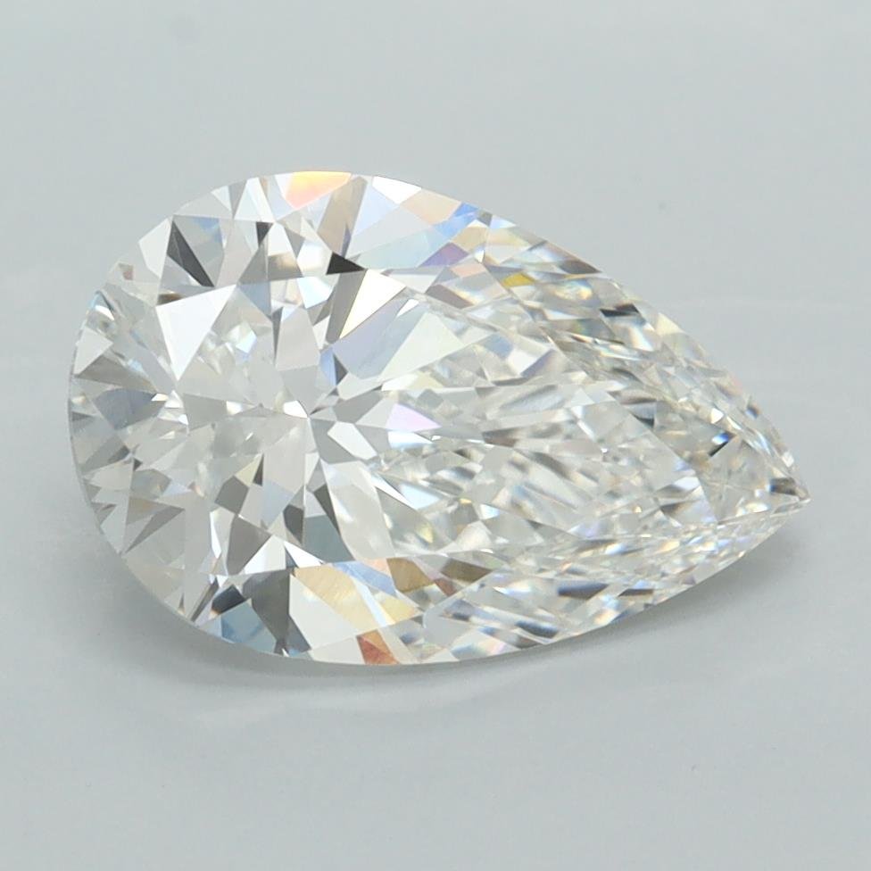 2.53ct F VVS2 Rare Carat Ideal Cut Pear Lab Grown Diamond