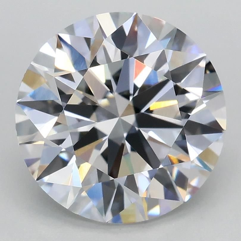 3.06ct E VVS2 Rare Carat Ideal Cut Round Lab Grown Diamond