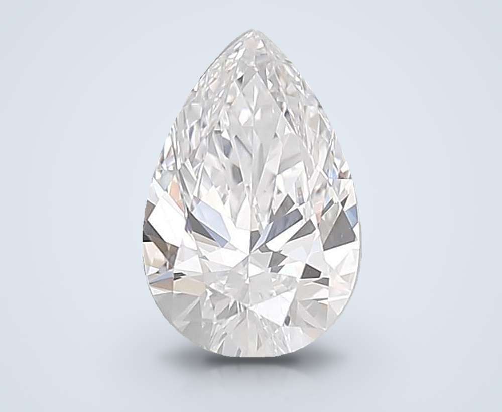 1.68 Carat Pear Lab Diamond