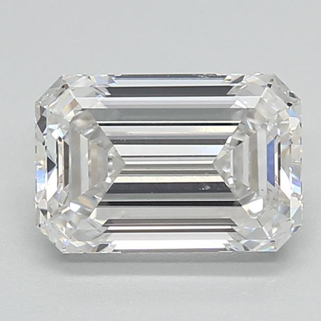 1.72ct E VVS2 Rare Carat Ideal Cut Emerald Lab Grown Diamond
