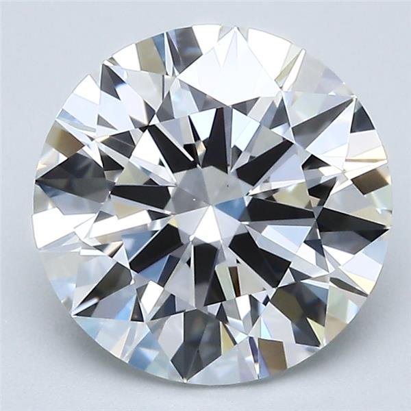 3.36ct E VVS2 Excellent Cut Round Diamond