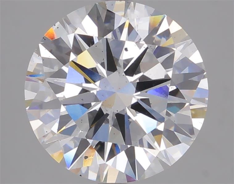 4.13ct F SI1 Excellent Cut Round Lab Grown Diamond