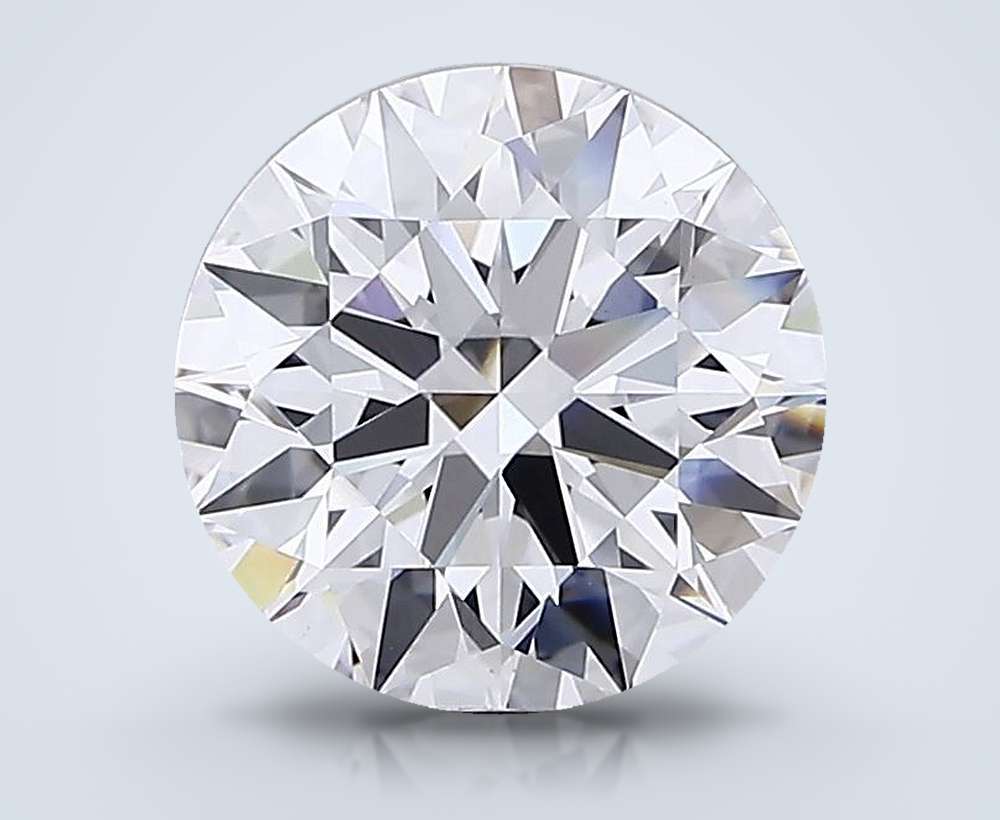 6.38 Carat Round Lab Diamond