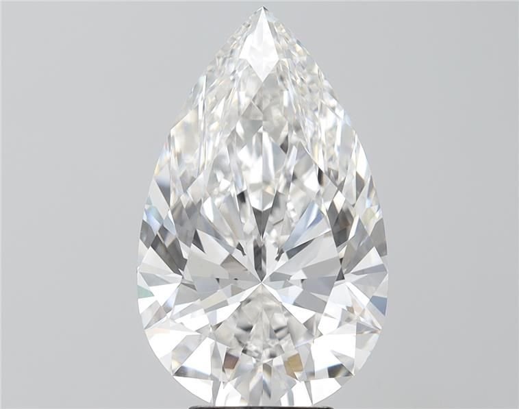 6.08 Carat Pear Lab Diamond