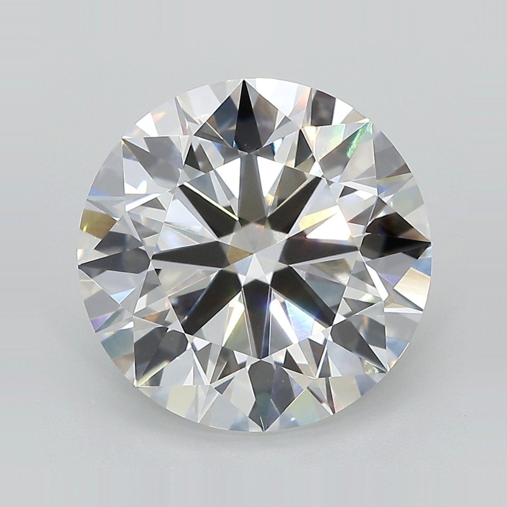 6.36ct F VVS2 Rare Carat Ideal Cut Round Lab Grown Diamond