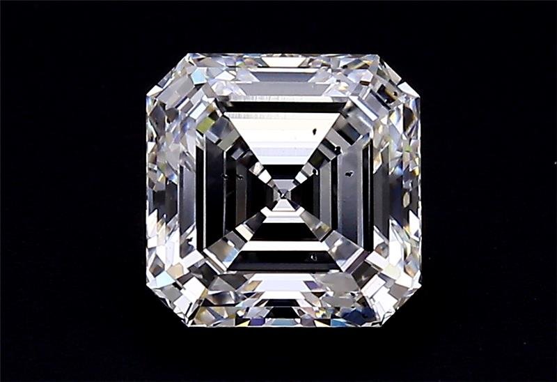 2.67ct D SI2 Rare Carat Ideal Cut Asscher Lab Grown Diamond