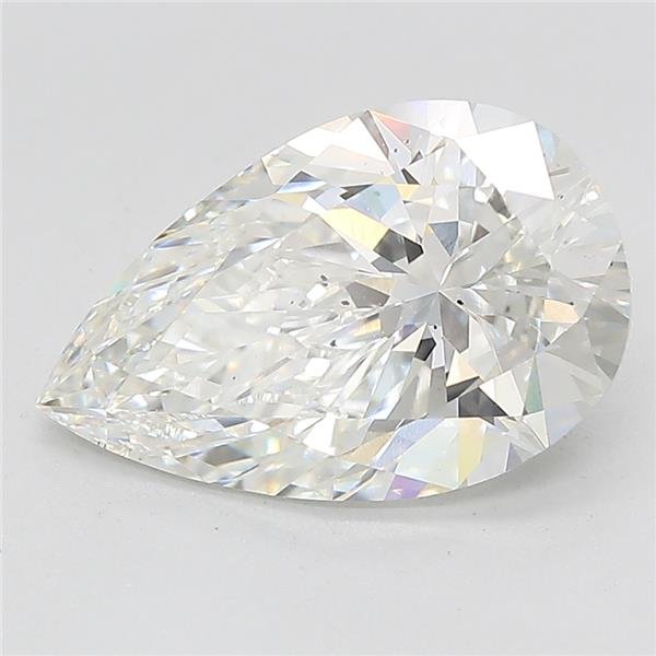 3.34ct G SI1 Rare Carat Ideal Cut Pear Lab Grown Diamond