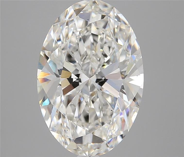 5.13ct H VS2 Rare Carat Ideal Cut Oval Lab Grown Diamond