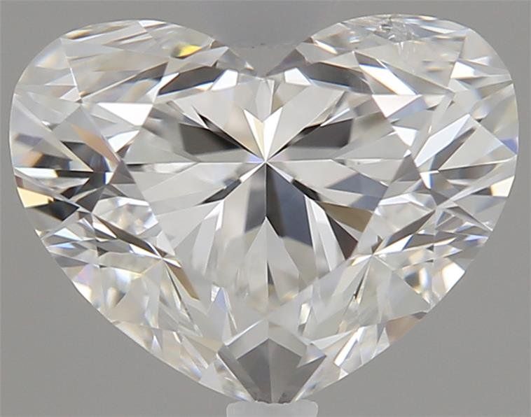 0.80ct F SI2 Rare Carat Ideal Cut Heart Diamond