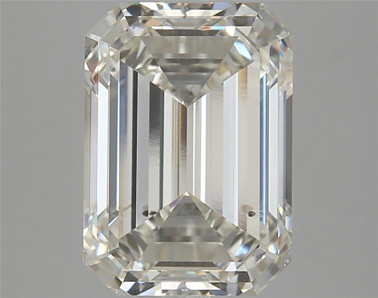 5.29ct I SI1 Excellent Cut Emerald Lab Grown Diamond