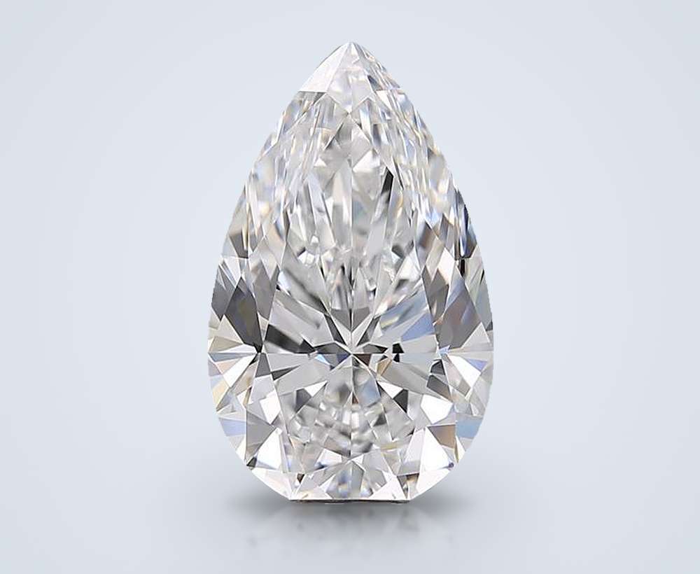 6.38 Carat Pear Natural Diamond