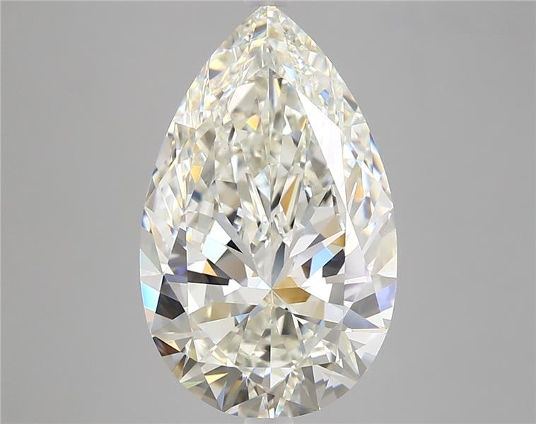 5.08ct I VVS2 Rare Carat Ideal Cut Pear Diamond