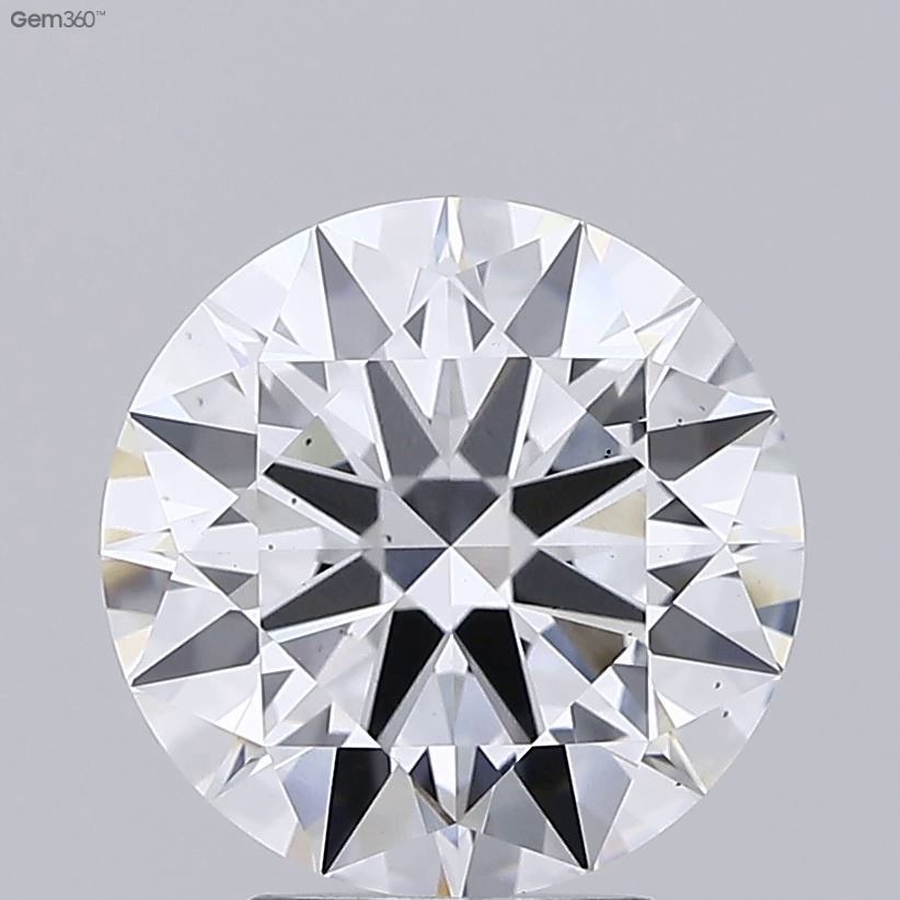 3.12ct D VS2 Rare Carat Ideal Cut Round Lab Grown Diamond