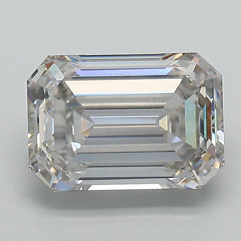 2.36ct I VS1 Rare Carat Ideal Cut Emerald Lab Grown Diamond