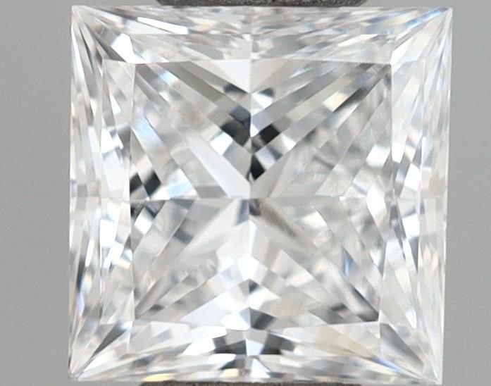 0.88ct D VVS2 Very Good Cut Princess Lab Grown Diamond