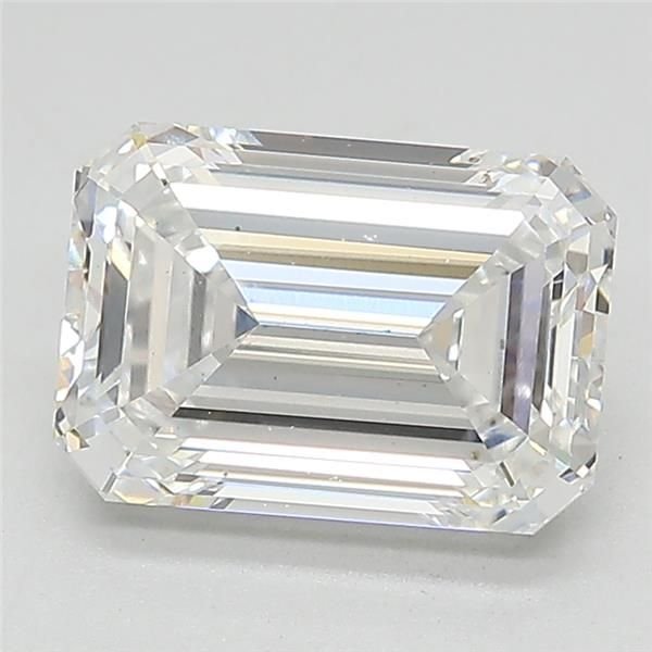 2.59ct D VS2 Rare Carat Ideal Cut Emerald Lab Grown Diamond