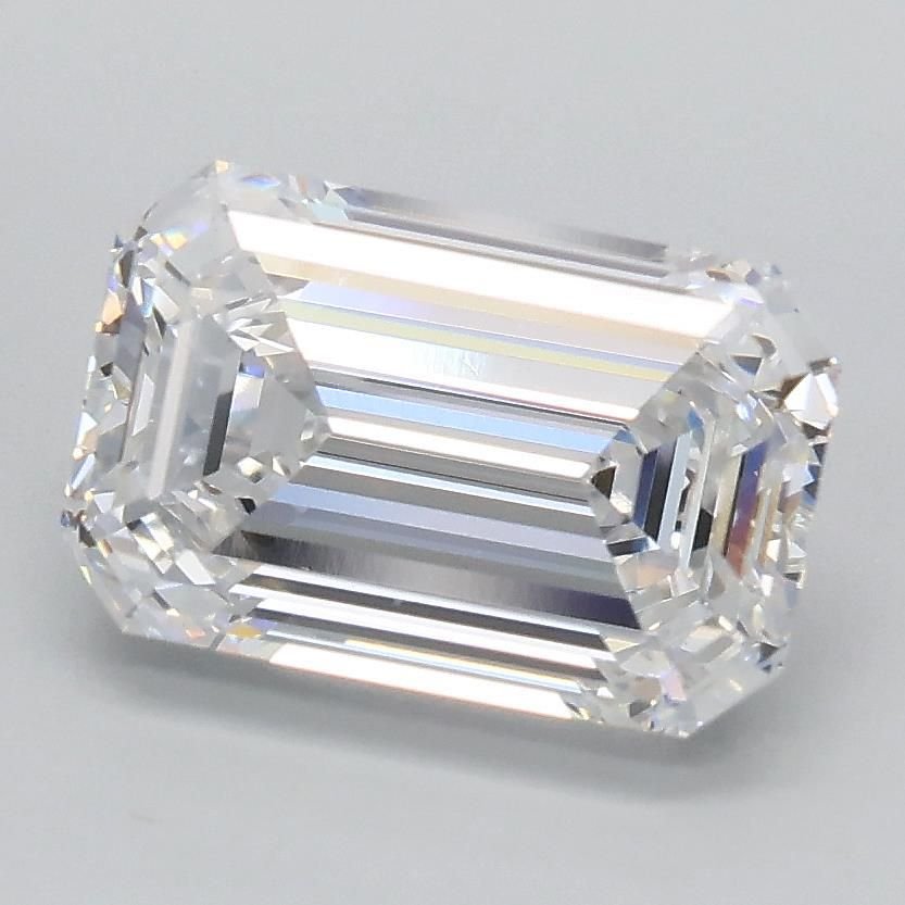 2.05ct D VVS2 Rare Carat Ideal Cut Emerald Lab Grown Diamond