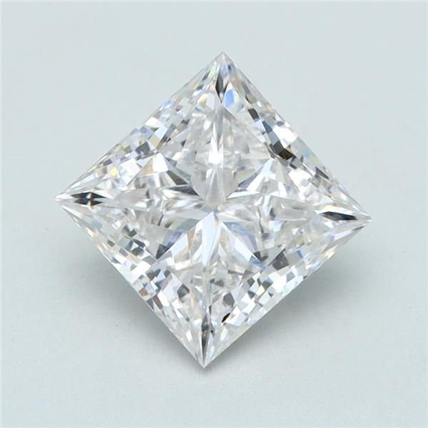 1.86ct H VVS2 Rare Carat Ideal Cut Princess Lab Grown Diamond