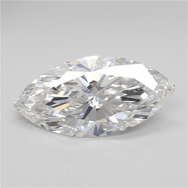 5.18ct F VS1 Rare Carat Ideal Cut Marquise Lab Grown Diamond