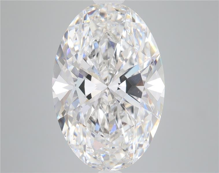 8.46ct F VS2 Rare Carat Ideal Cut Oval Lab Grown Diamond