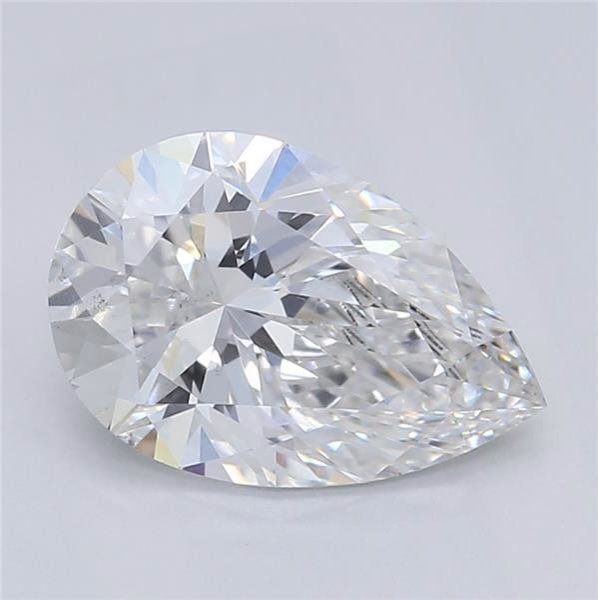 0.86ct F SI1 Rare Carat Ideal Cut Pear Lab Grown Diamond