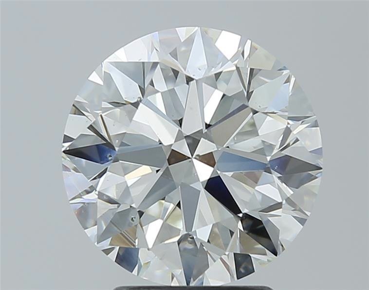 3.17ct J SI1 Rare Carat Ideal Cut Round Diamond