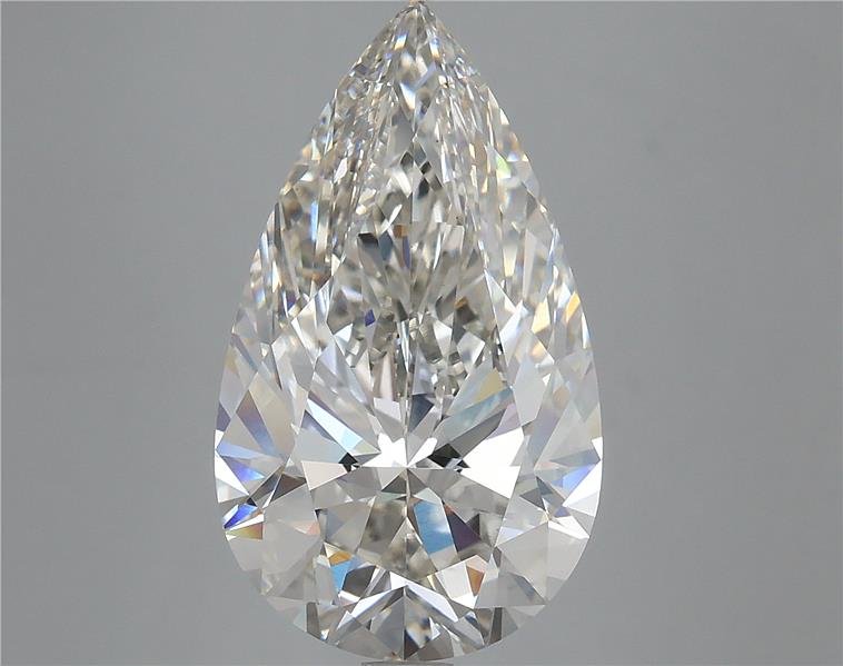 6.16ct H VS1 Rare Carat Ideal Cut Pear Lab Grown Diamond