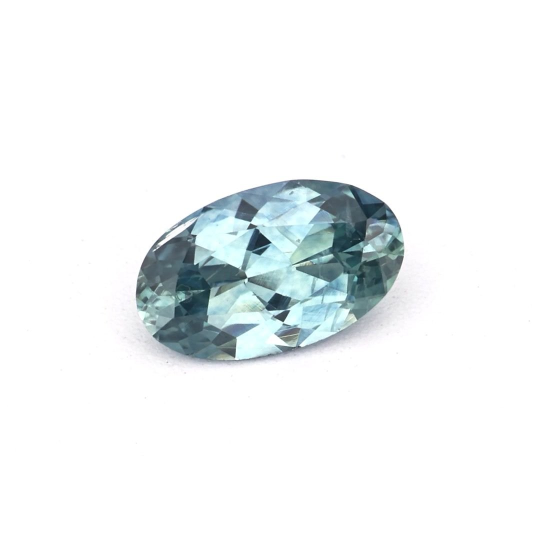 0.24 Carat Green Oval Sapphire