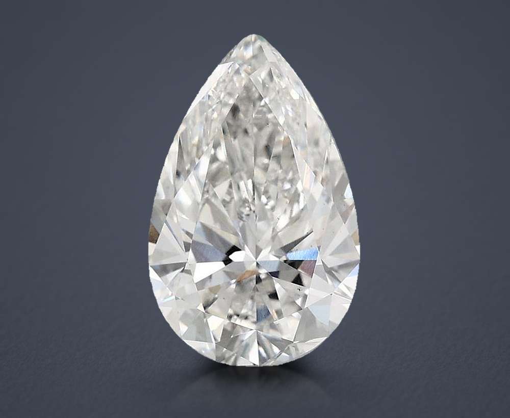 3.00 Carat Pear Lab Diamond